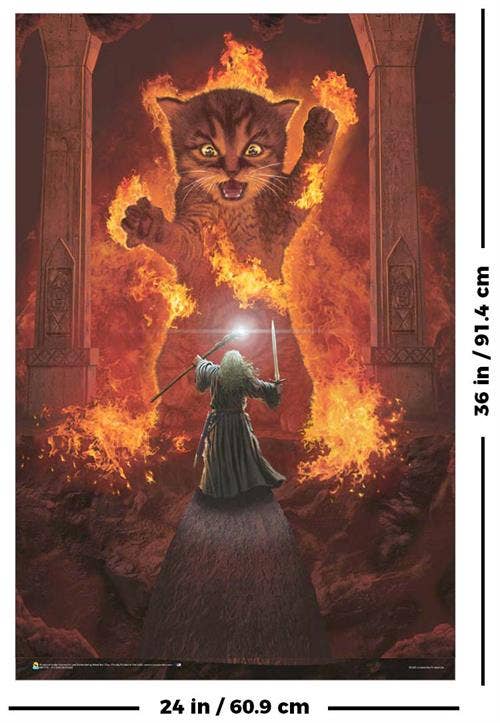 You Shall Not Pass! by Vincent Hie Poster - 24" x 36": Shrinkwrapped on Cardboard