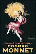 Cappiello - Cognac Poster - 24"x36": Shrinkwrapped on Cardboard