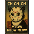 Jason the Cat Friday the Thirteenth Original Poster Print: Board & Bagged