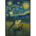 Starry Night From Another Perspective Original Poster Print: Board & Bagged