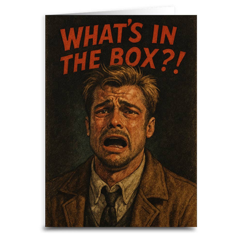 What's in the Box?! Greeting Card: Card & Envelope Only