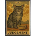 Judgement Cat Tarot Original Poster Print: Framed Print