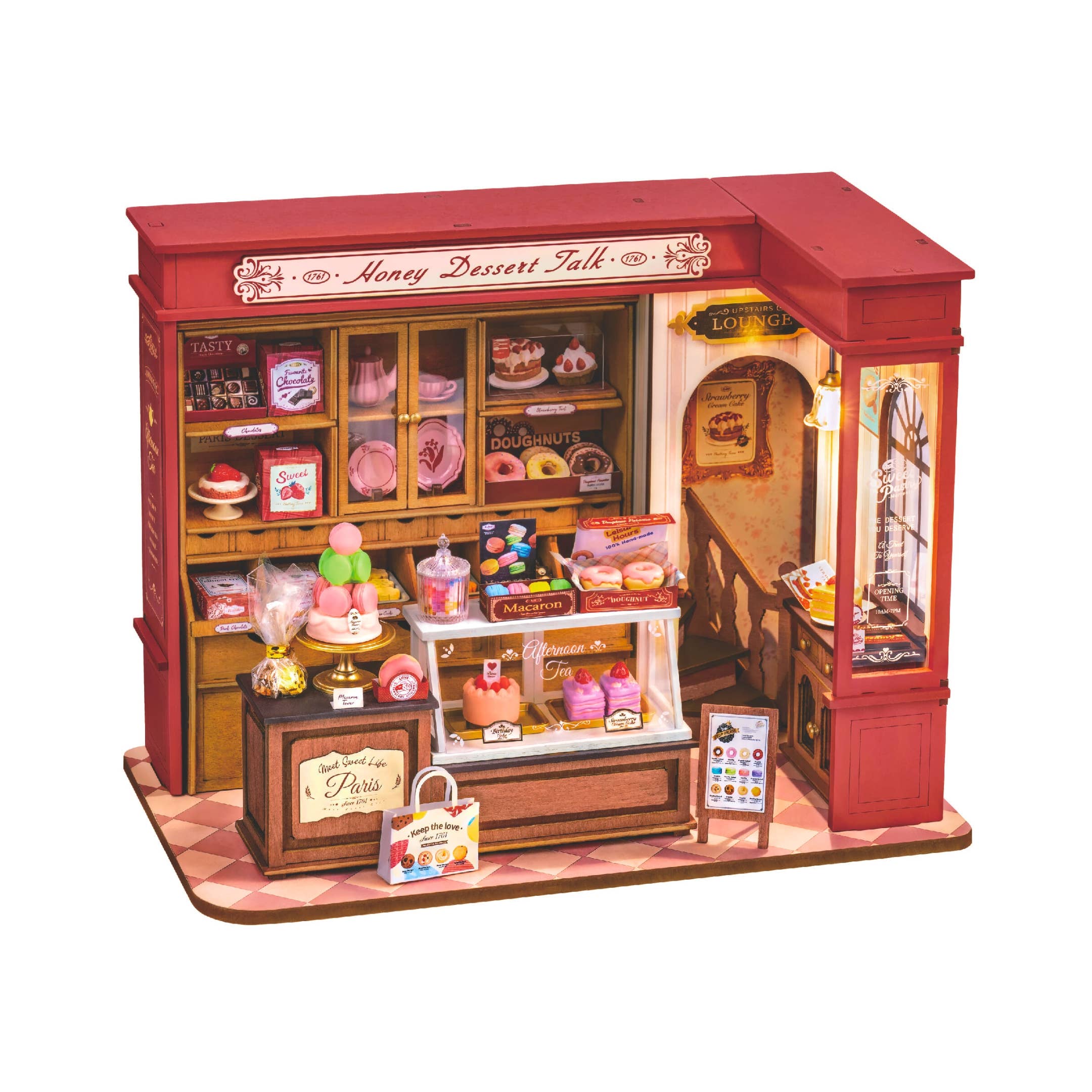 DIY Miniature House Kit: Honey Dessert Talk