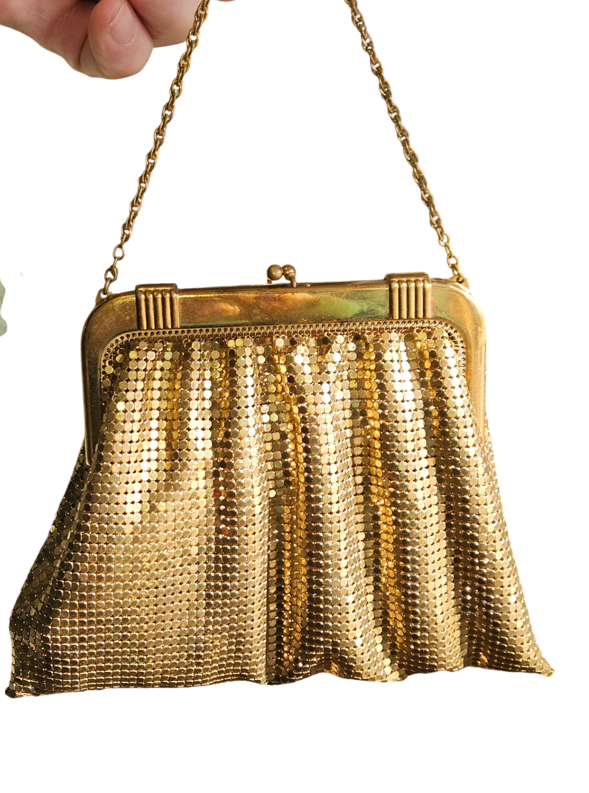 Liquid Gold Whiting & Davis Vintage Mid-Century Purse 