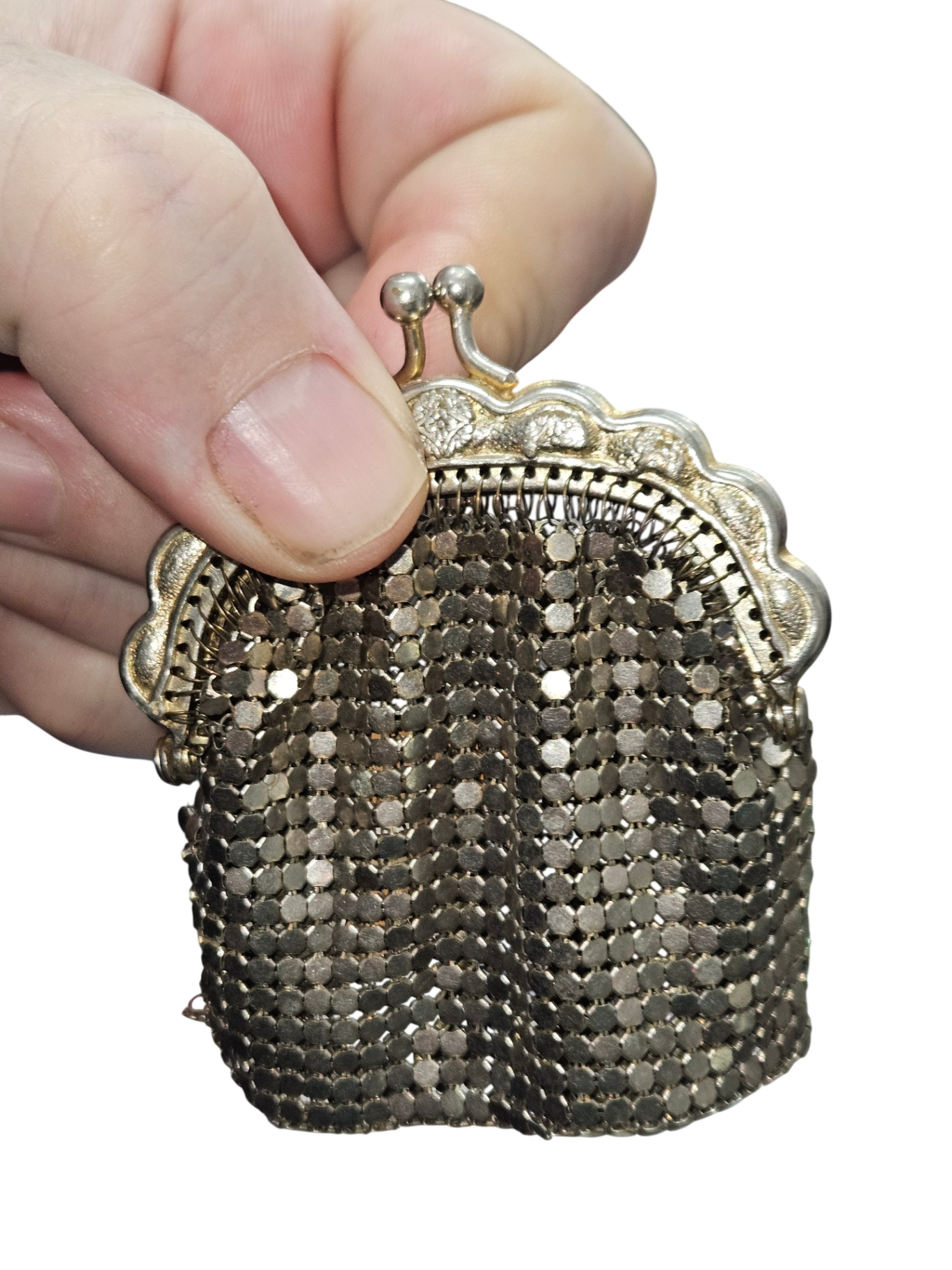 Antique German Silver Chain Purse