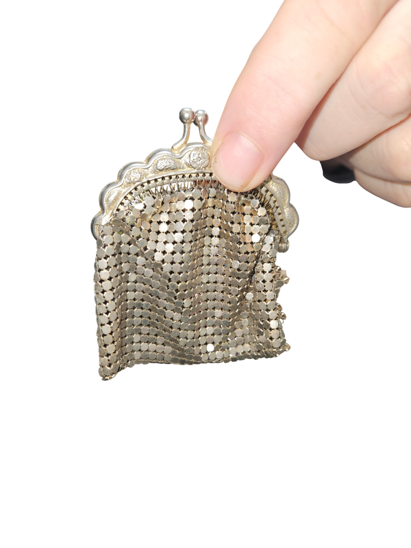 Antique German Silver Chain Purse
