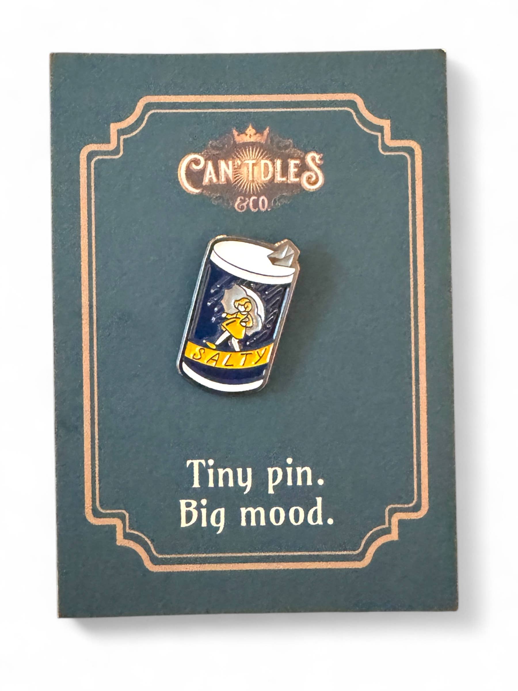 Salty Enamel Pin – Gift for Readers