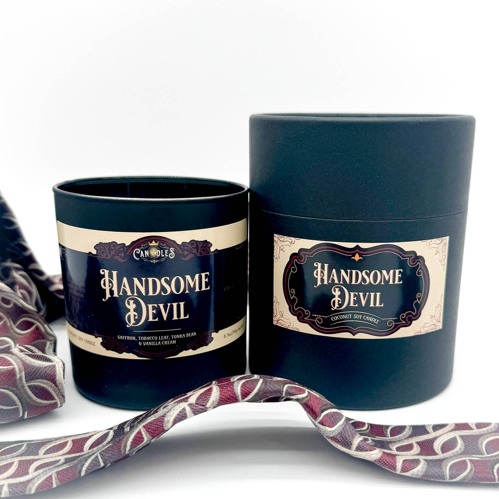 Handsome Devil – Literary Character Candle: Gold Metal Lid Only