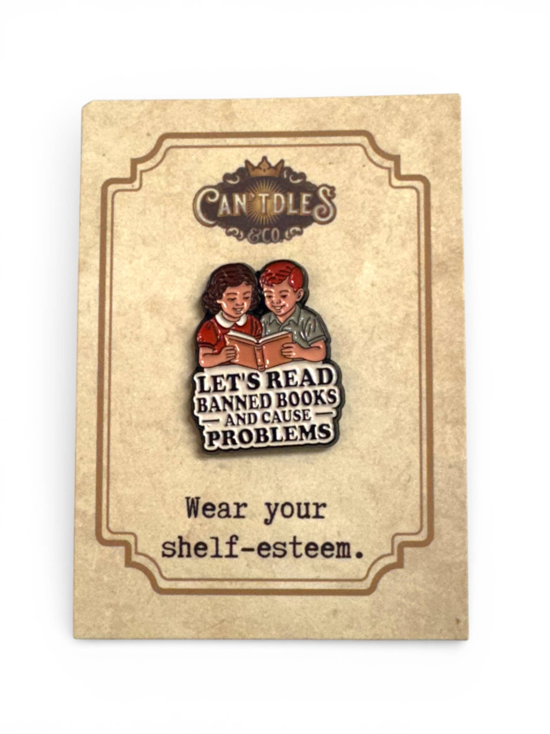 Read Banned Books - Bookish Merch Enamel Pin