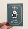 Human Stories Ghost Bookish Pin – Reader Merch Gift