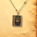 Wizard of Oz Book Necklace Reader Gift: Gold Plated Stainless Steel
