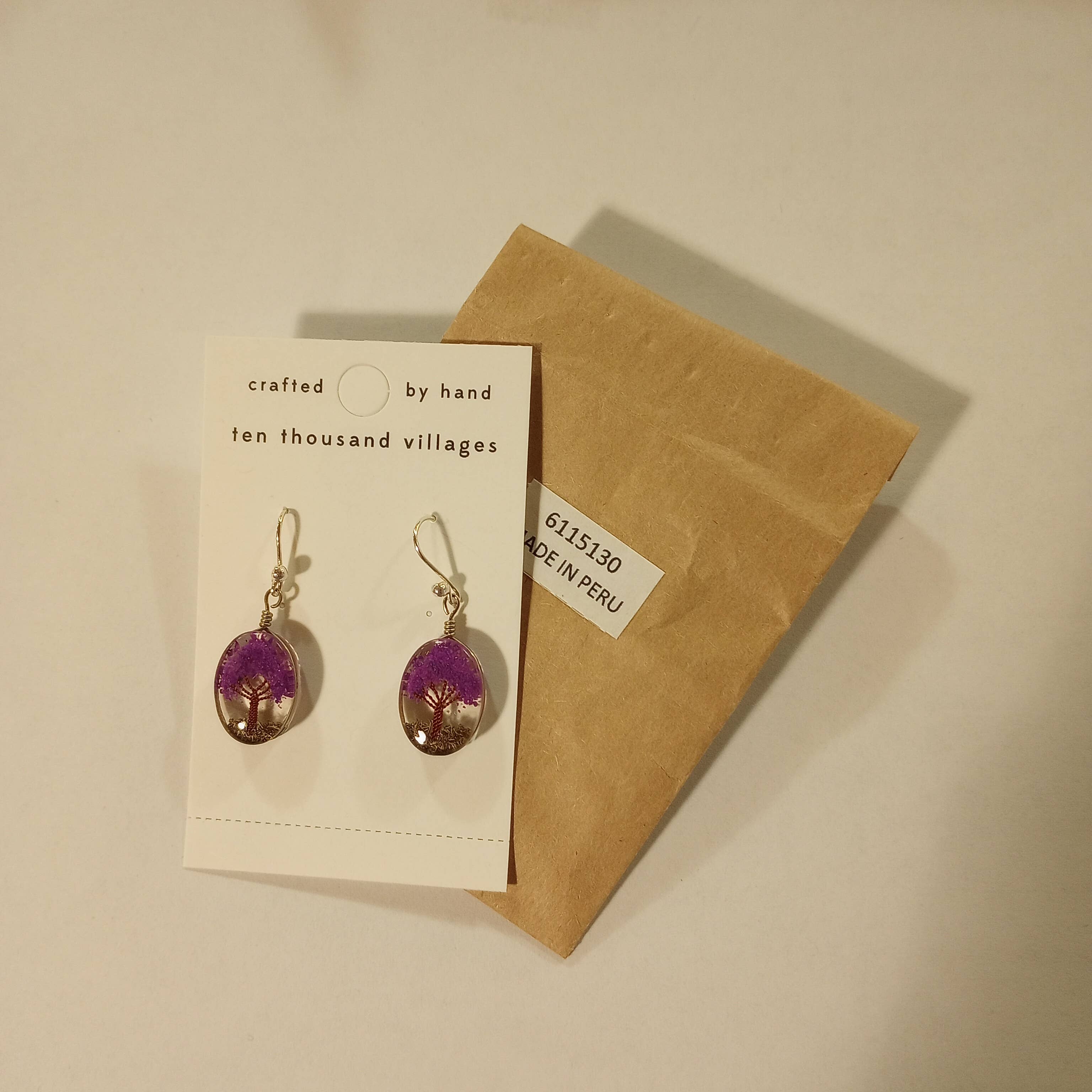 Purple Arbol Earrings
