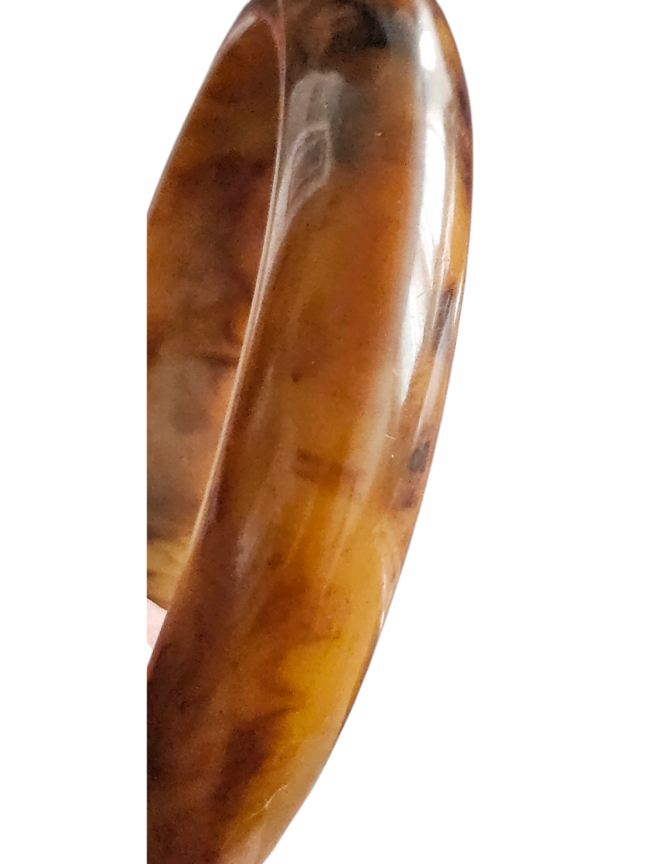 Vintage Bakelite Bangle Bracelet "Butterscotch" "Mississippi Mud" Art Deco 1930s-1940's