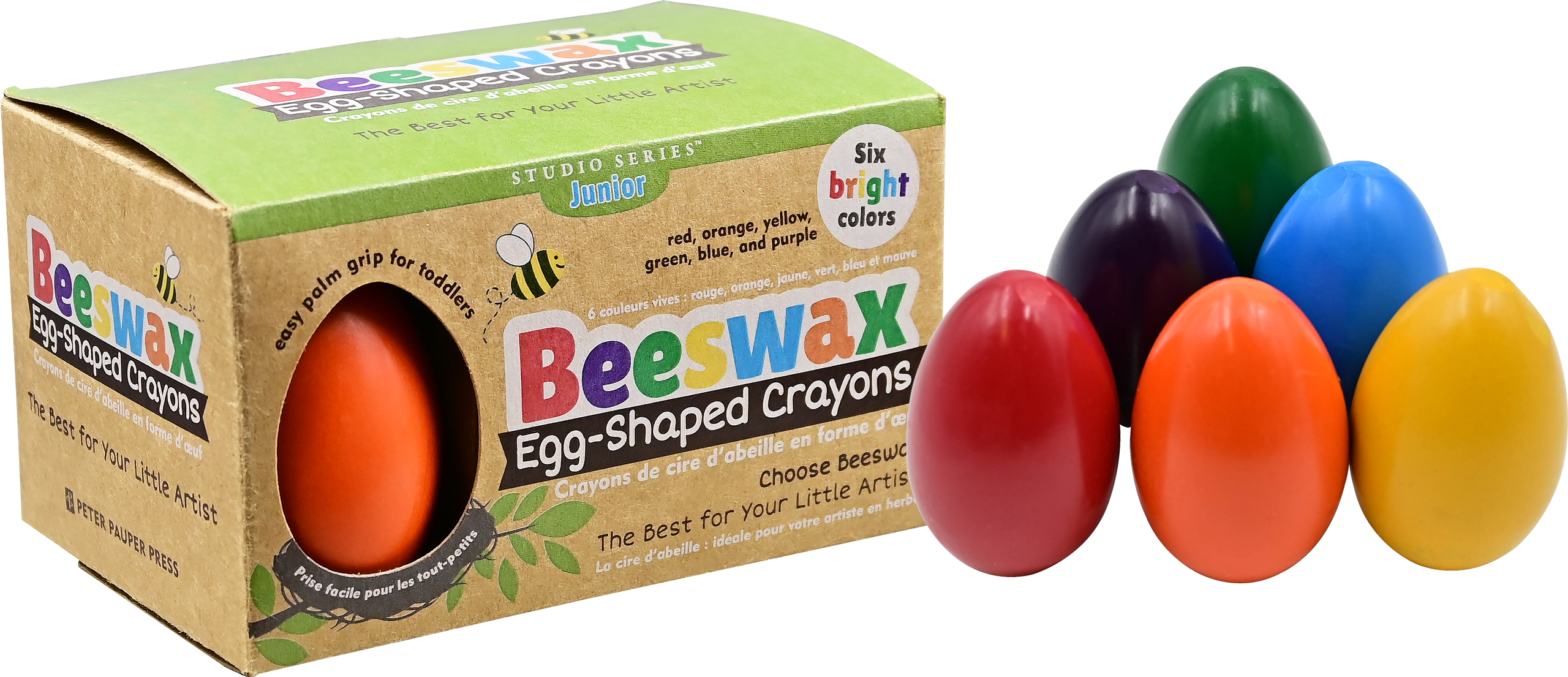 Studio Series Junior Beeswax Egg-Shaped Crayons
