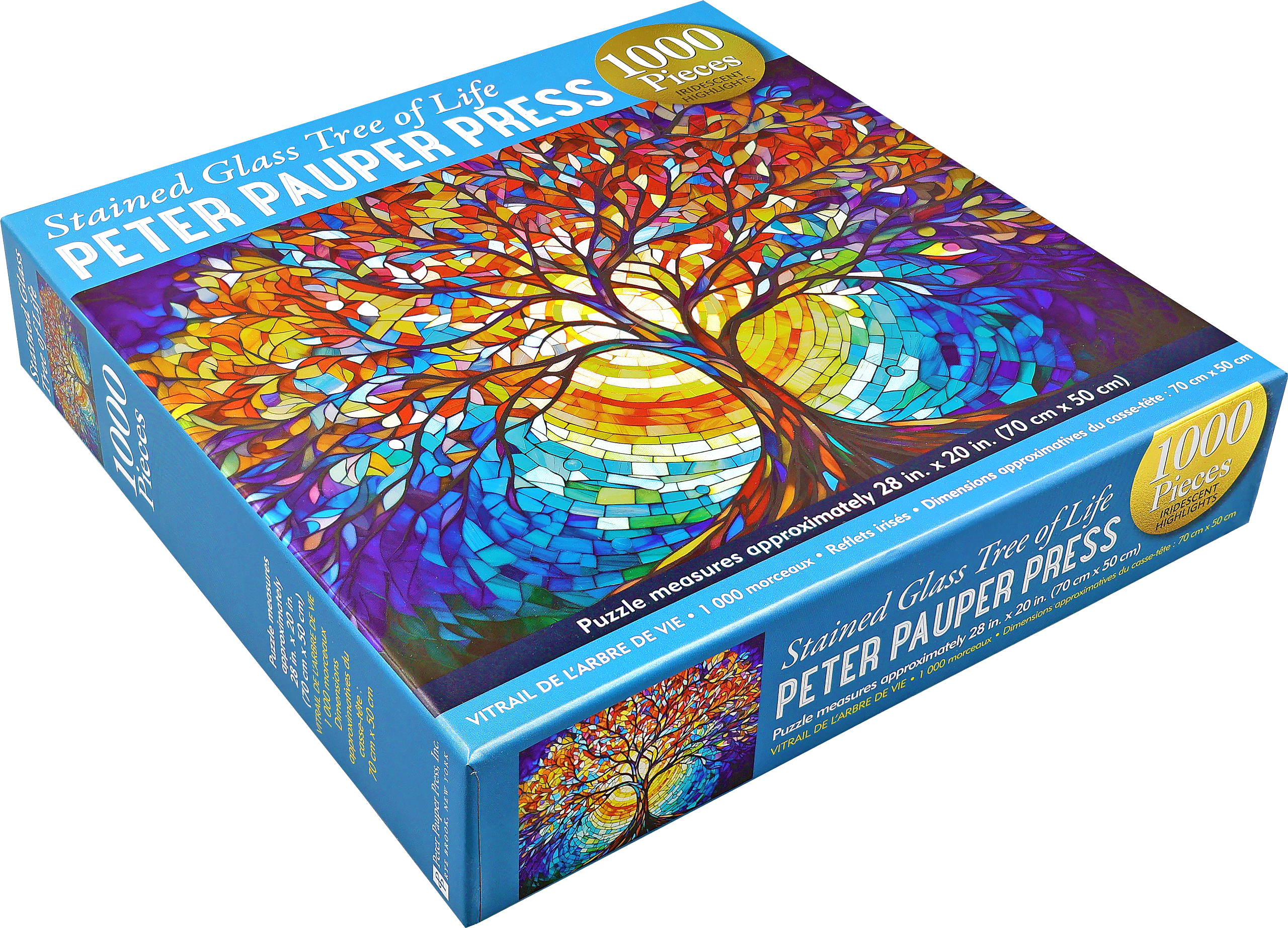 Stained Glass Tree of Life 1000-Piece Jigsaw Puzzle