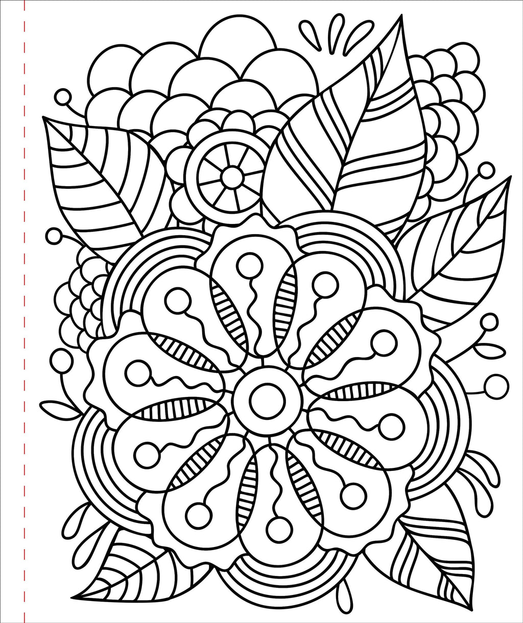 Large Print Coloring Book -  Color Me Calm