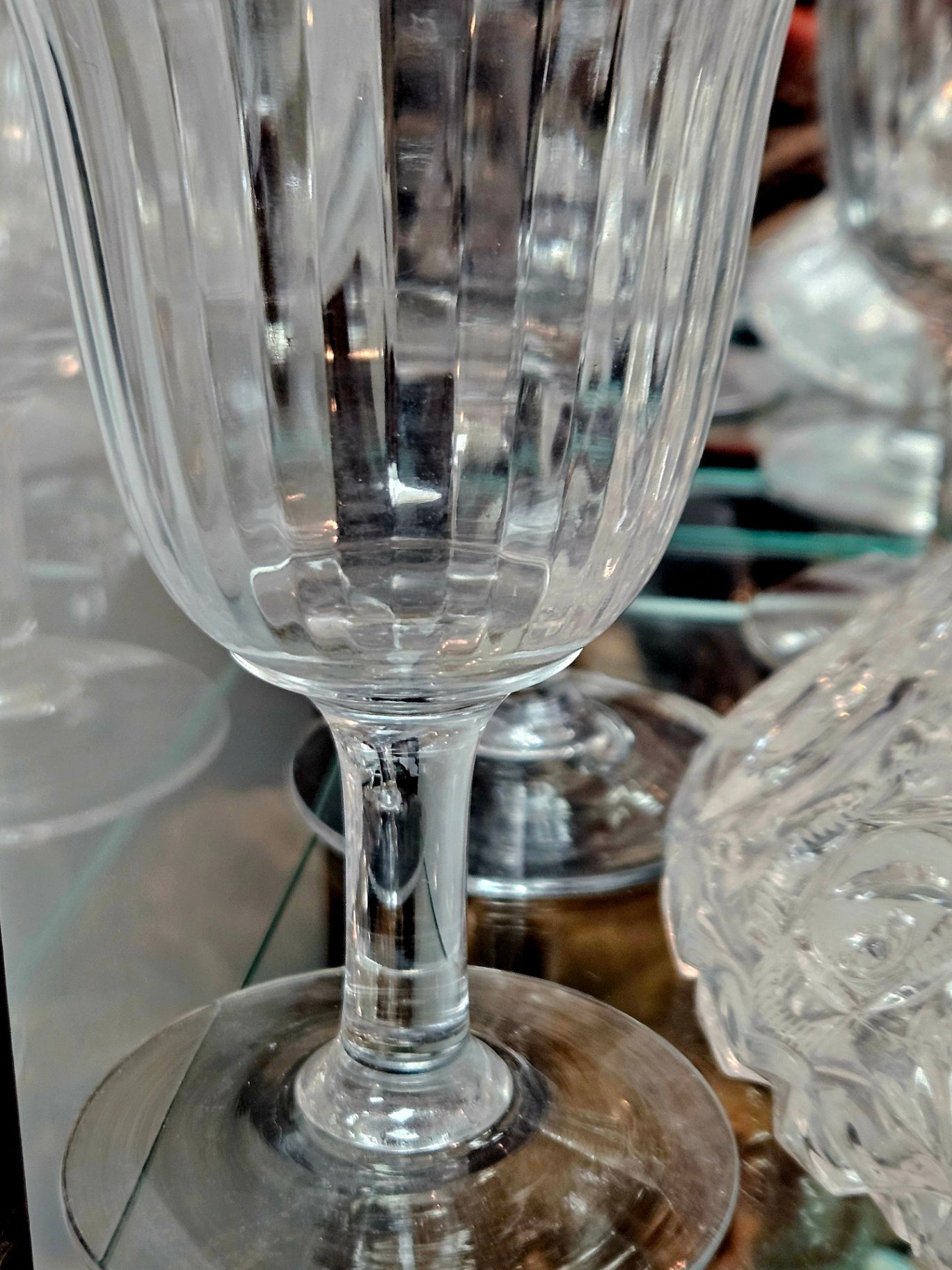 Full Set Antique Heisey Water Goblets (6)