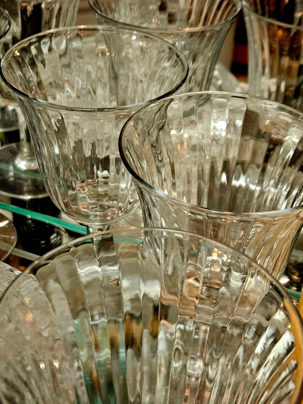Full Set Antique Heisey Water Goblets (6)