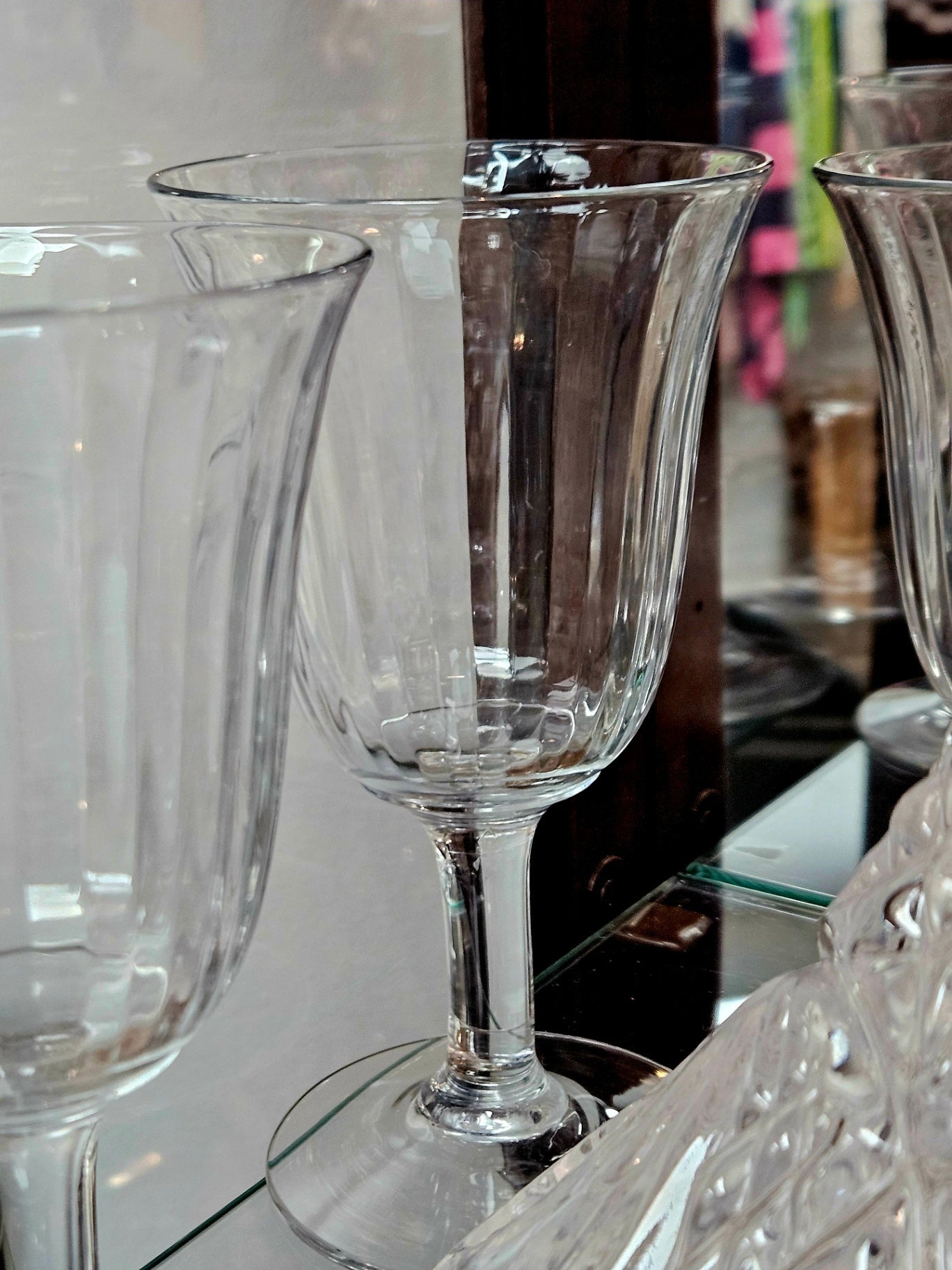 Full Set Antique Heisey Water Goblets (6)