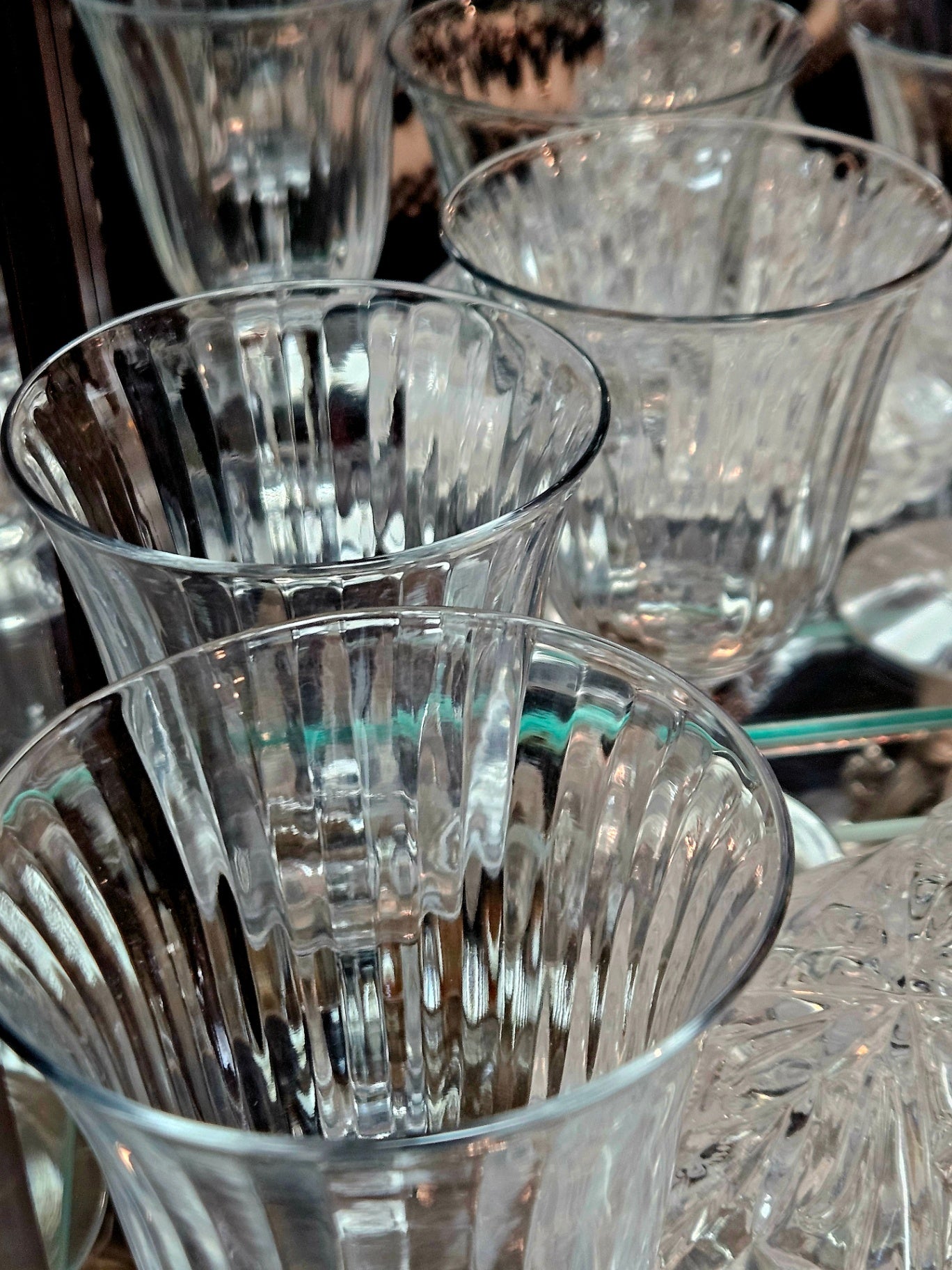 Full Set Antique Heisey Water Goblets (6)