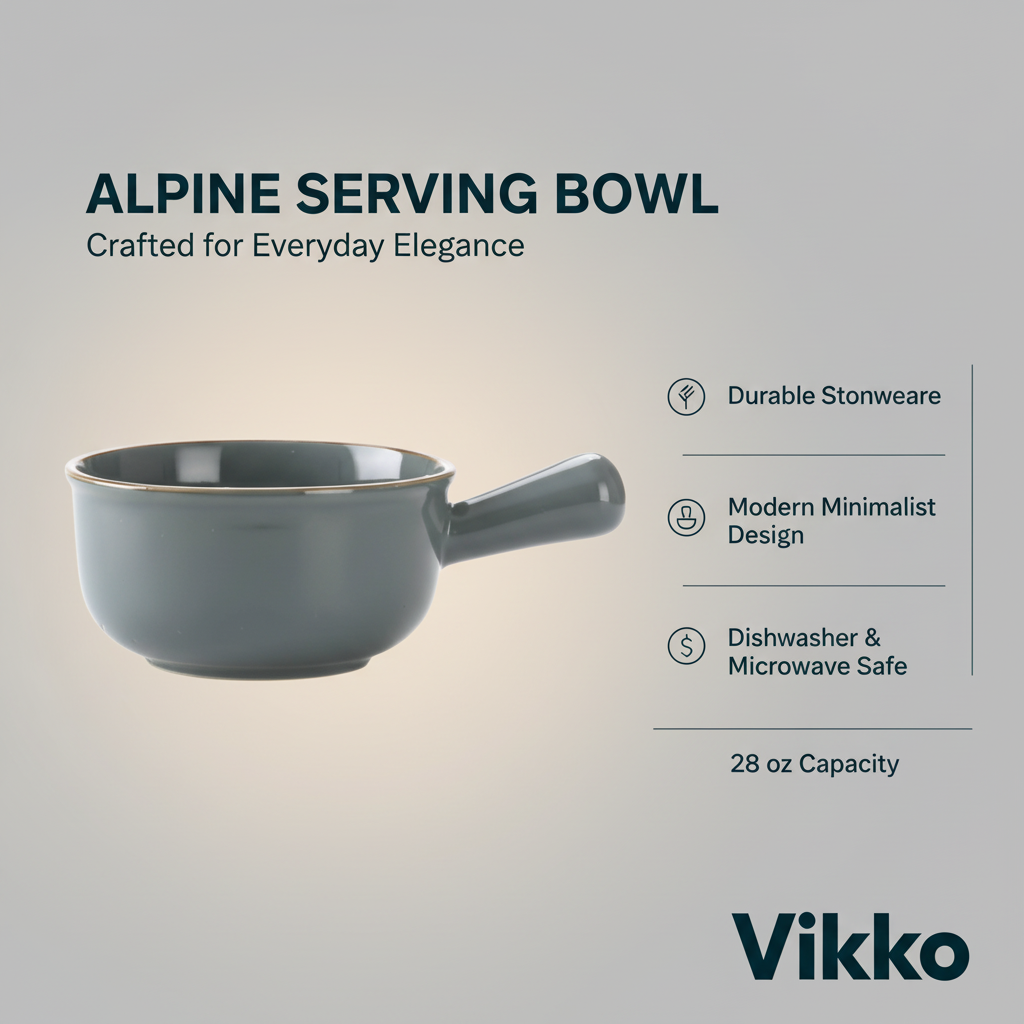 Vikko - Alpine, Serving Bowl, Blue, 26 oz