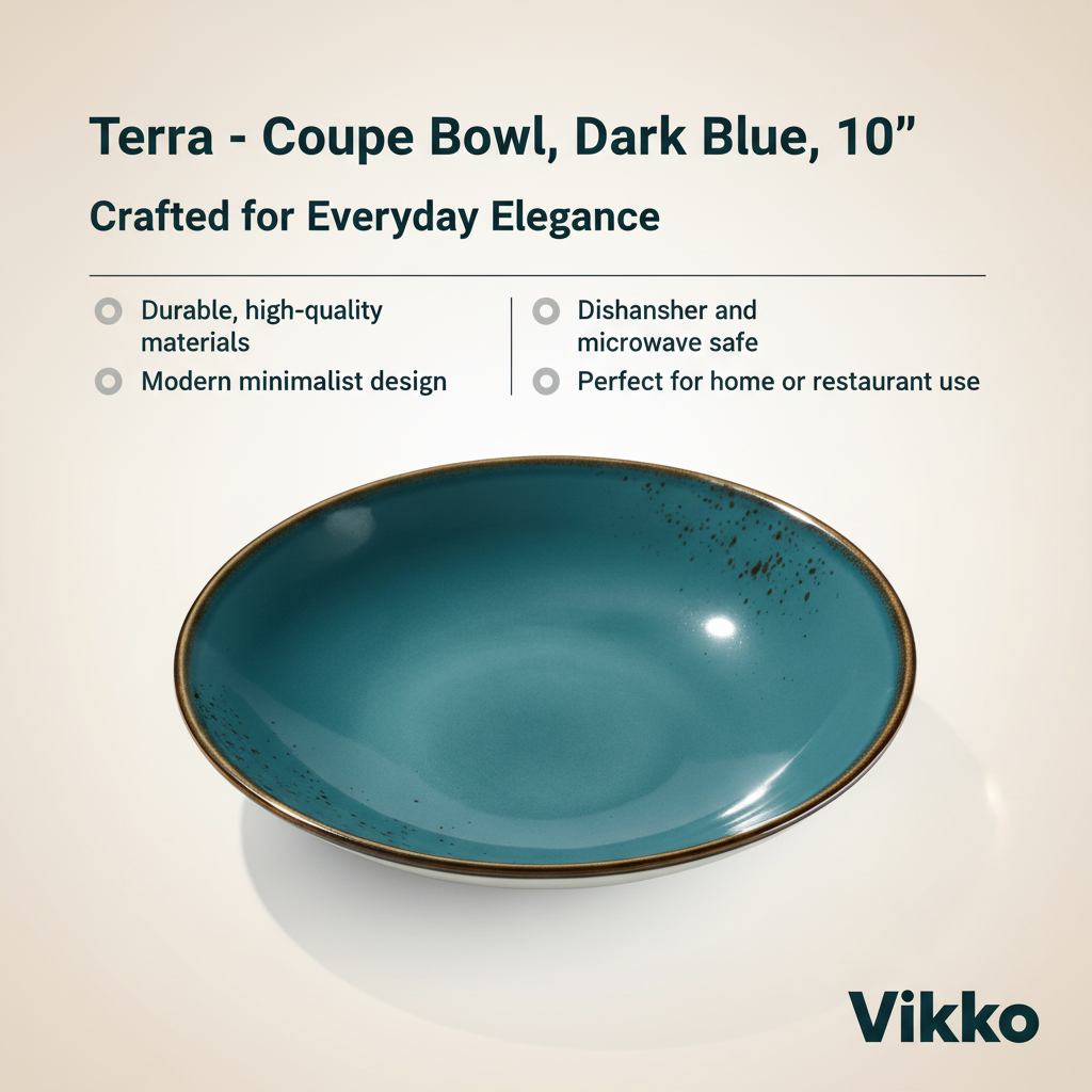 Terra - Coupe Bowl, Dark Blue, 10"