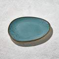 Terra - Triangular Plate, Dark Blue, 8.5"