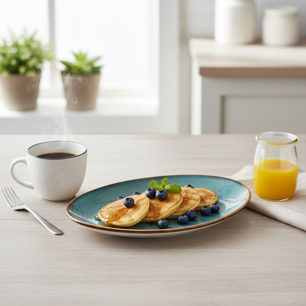 Terra - Triangular Plate, Dark Blue, 8.5"