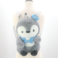 Furry penguin backpack