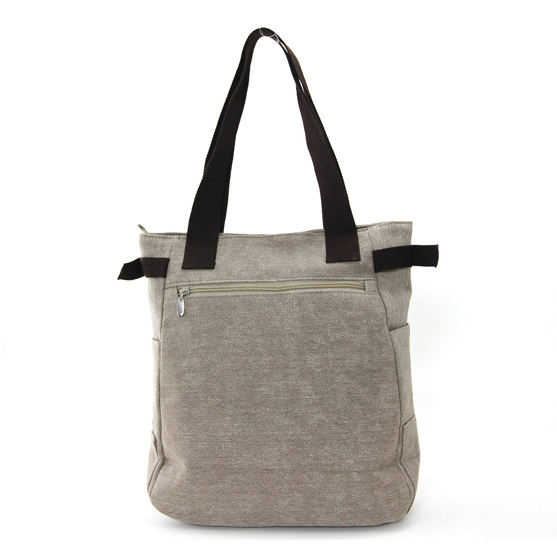 Lovely Cats With Faux Fur And Studs Canvas Tote Bag: Blue