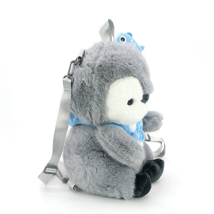 Furry penguin backpack