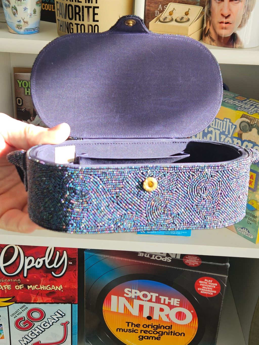 Vintage Micro Beaded Lunchbox Purse