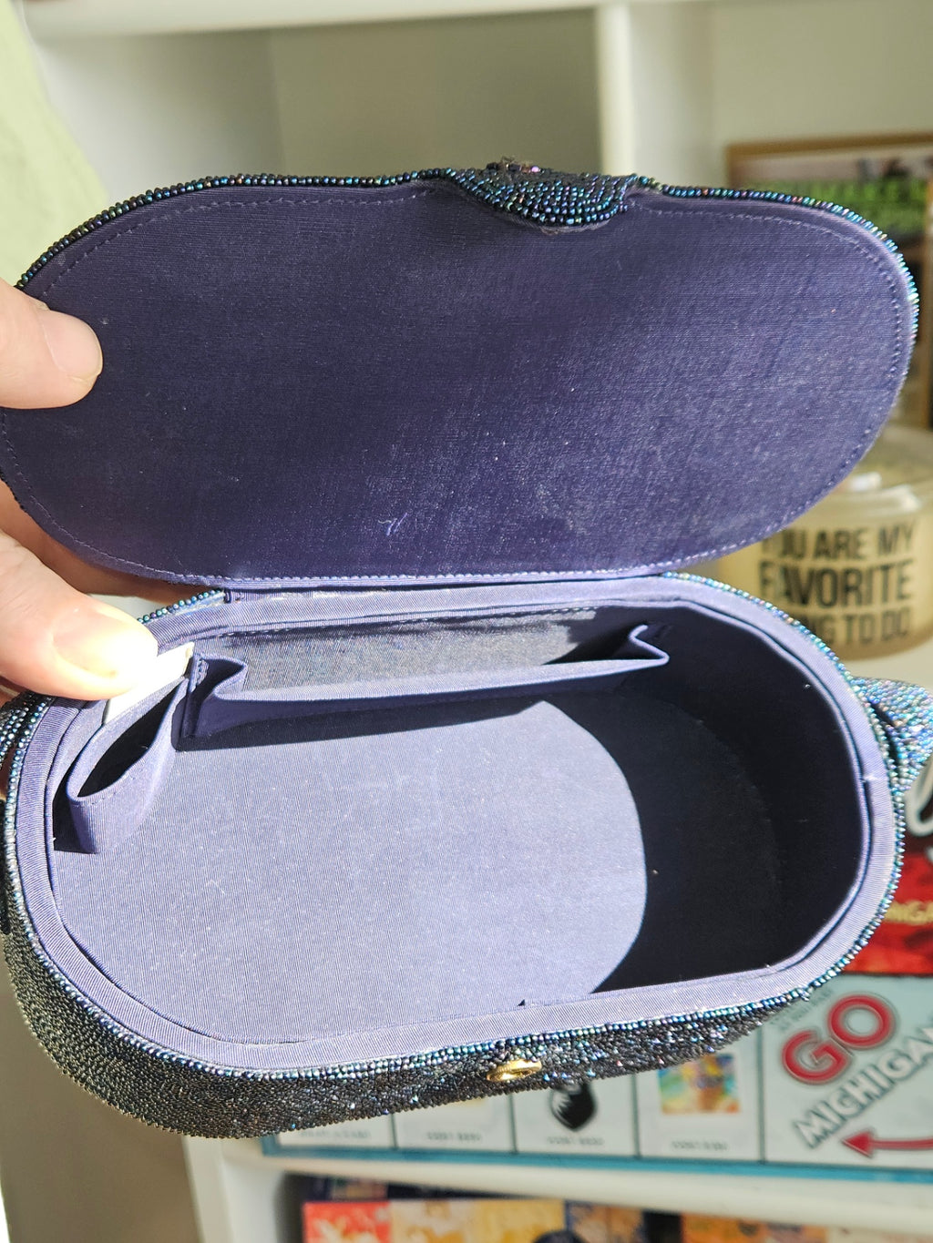 Vintage Micro Beaded Lunchbox Purse