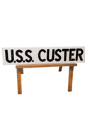 The Quarterdeck Board: U.S.S Custer Original 1940s WWII Naval Artifact 6 Battle Stars