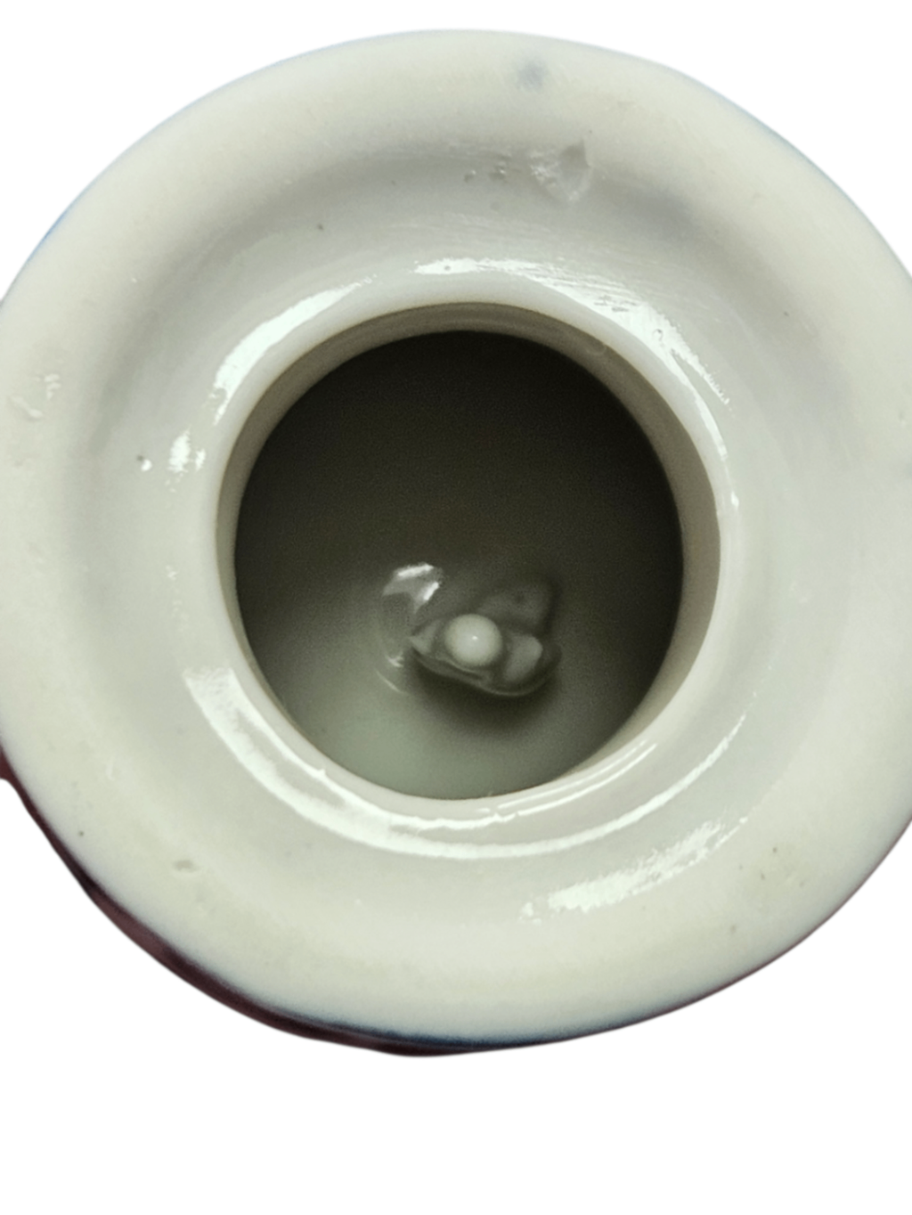 Vintage "Surprise" Monte Siao Egg Cup (Porta Ovo Quente)- Collectible Brazilian pottery known for its distinctive blue and white hand-painted designs "Azul e Branco"
