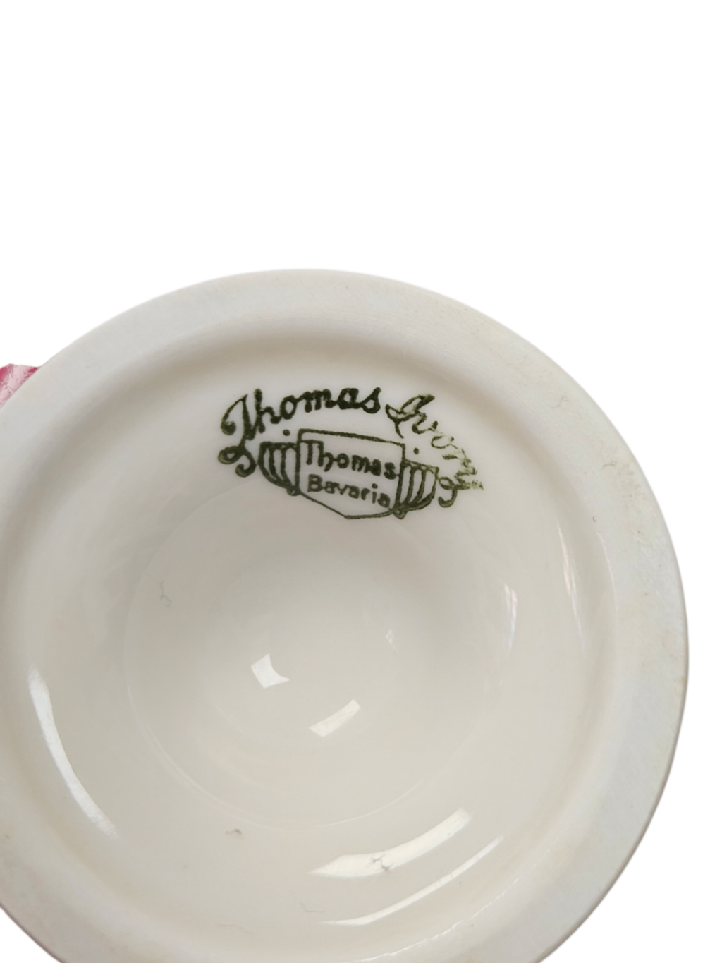 Pair: Thomas Ivory-Thomas Bavaria, Germany 1939-1952 Vintage Egg Cups Fritz Thomas porcelain Factory