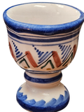 Vintage Egg Cup signed by "Figas" a well known artisanal pottery workshop from Ribesalbes in the Castellon province of Spain