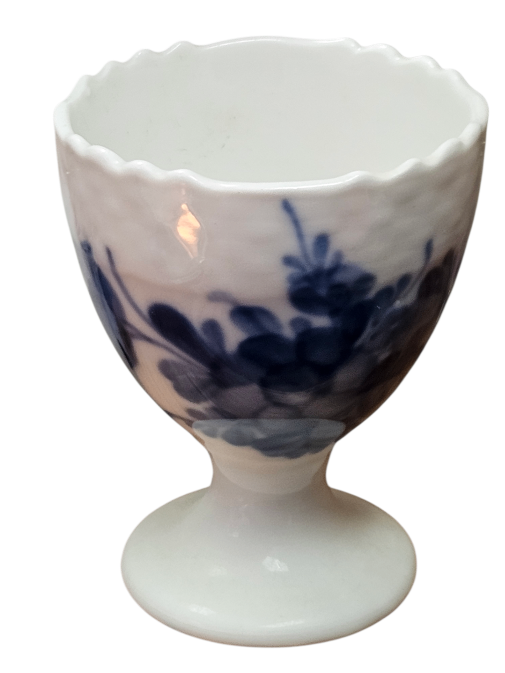 Vintage Factory First Royal Copenhagen Blue Flower Braided Egg Cup Hand-Painted 1961 Blue Flower Pattern (10 Bla Blomst))