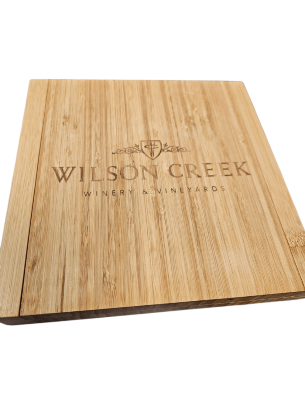 Wilson Creek Winery Vintage Bamboo Cheese Board Set
