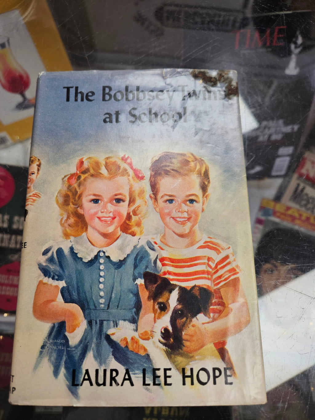 First Printing of this cover style! Vintage "The Bobbsey Twins at School" (1941 Edition)