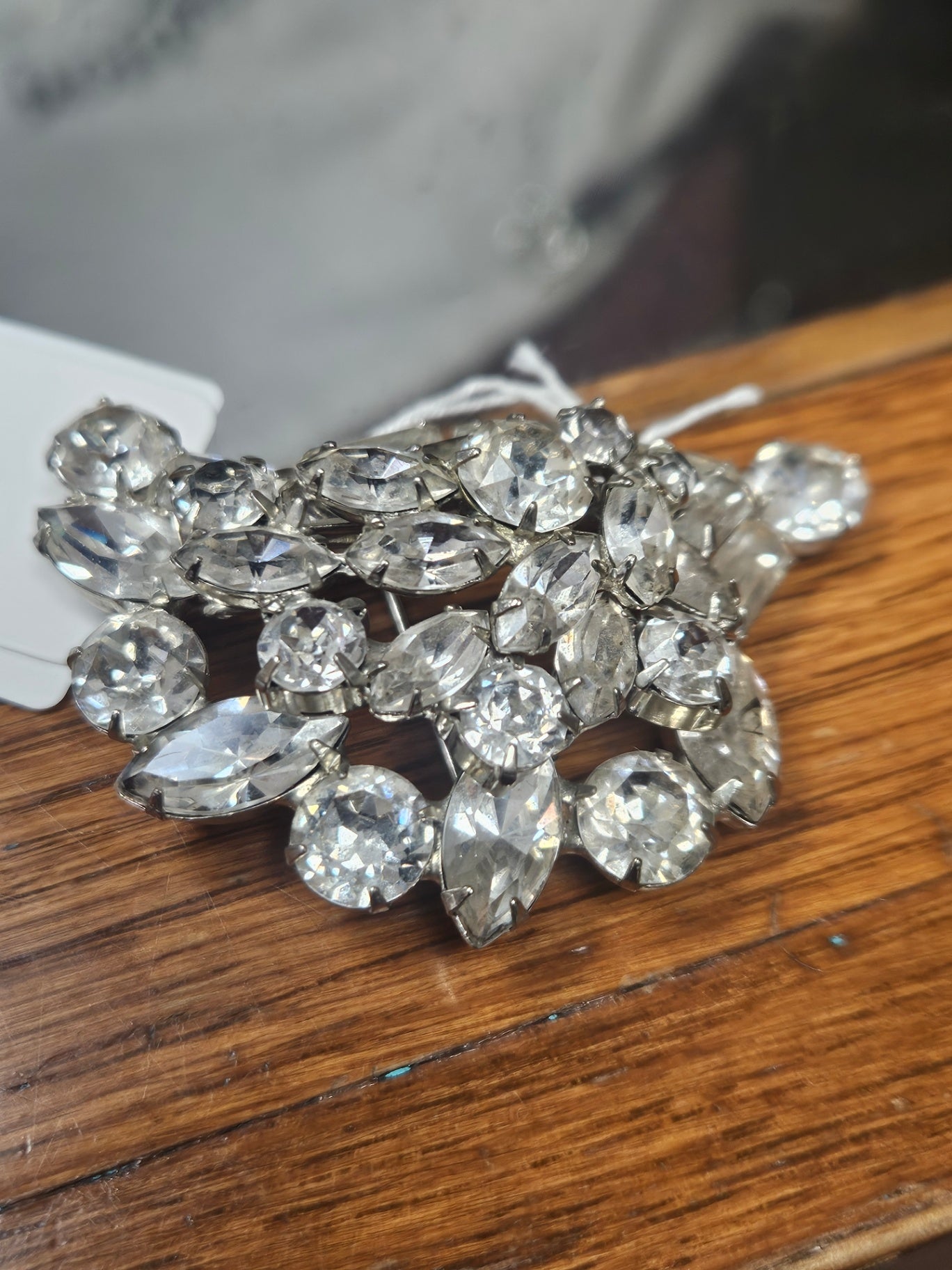 Vintage Weiss Rhodium Plated Rhinestone Brooch & Earring Set The Ultimate Mid-Century Sparkle
