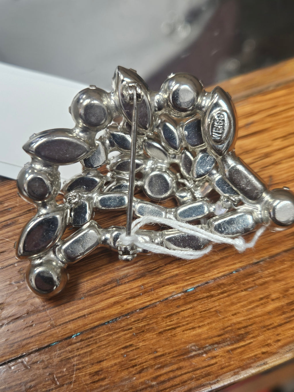 Vintage Weiss Rhodium Plated Rhinestone Brooch & Earring Set The Ultimate Mid-Century Sparkle
