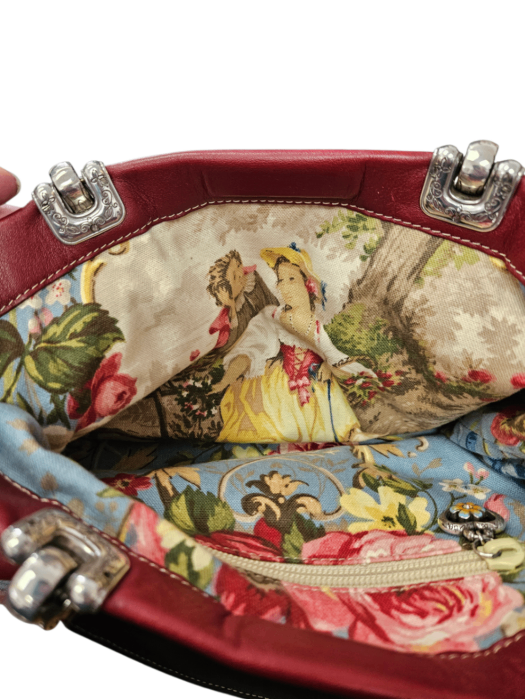 The "Heartistry" Collector's Set: Vintage Brighton Red Leather Tote