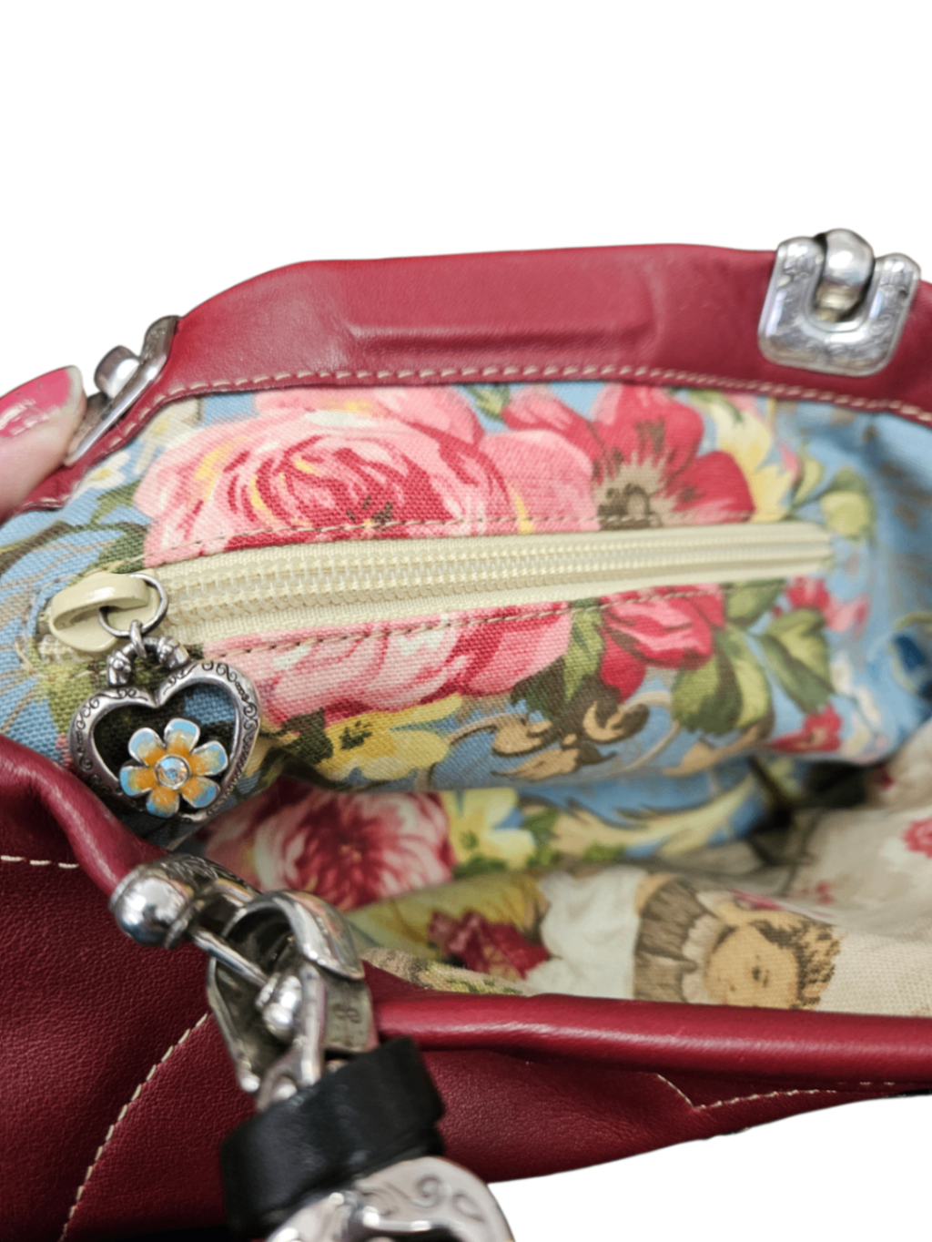 The "Heartistry" Collector's Set: Vintage Brighton Red Leather Tote