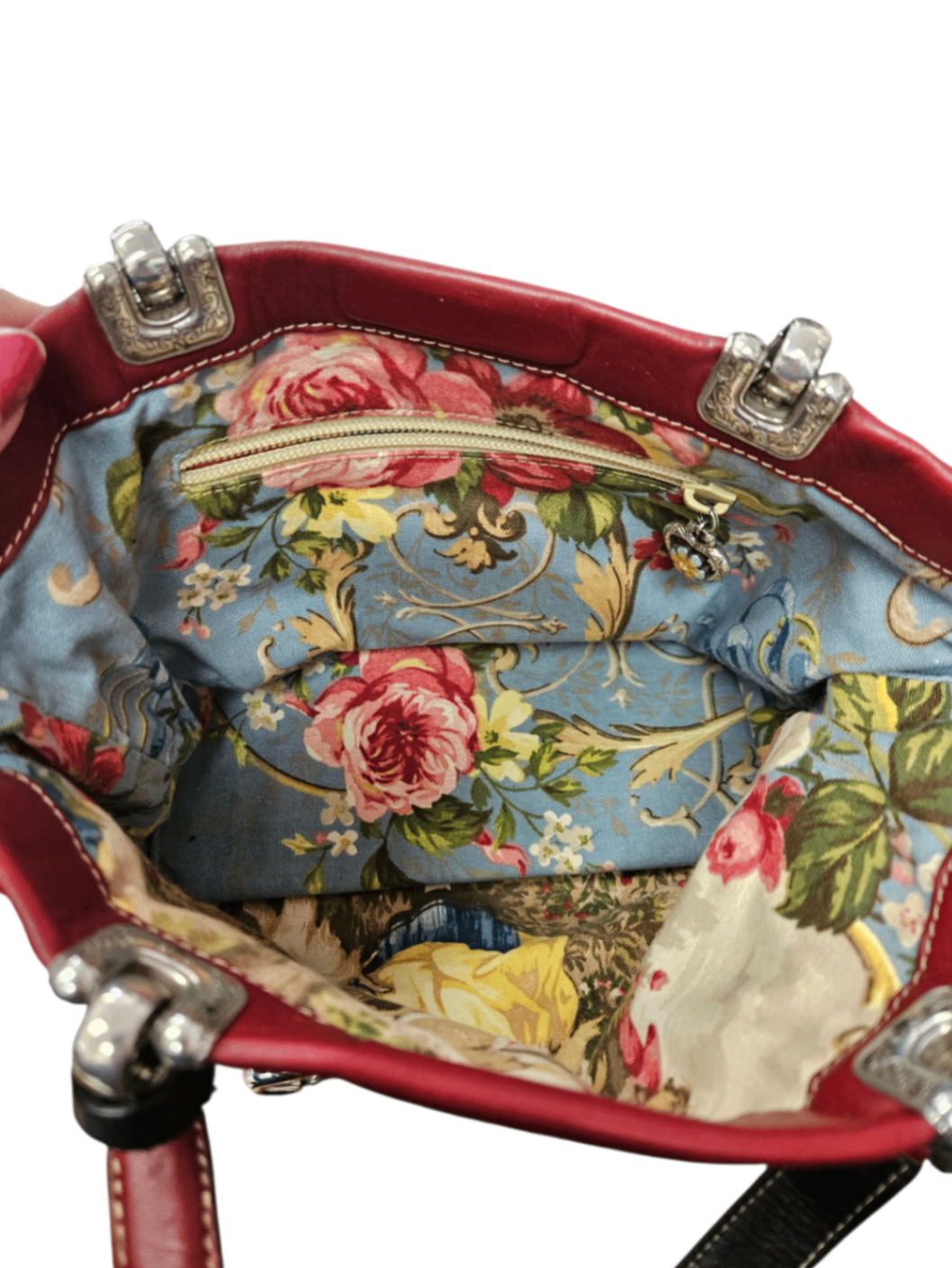 The "Heartistry" Collector's Set: Vintage Brighton Red Leather Tote