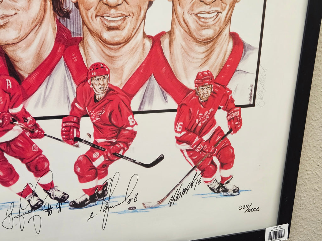 The Russian Five: A Revolution in Hockeytown Limited Edition Signed Lithograph - No. 33 of 3,000