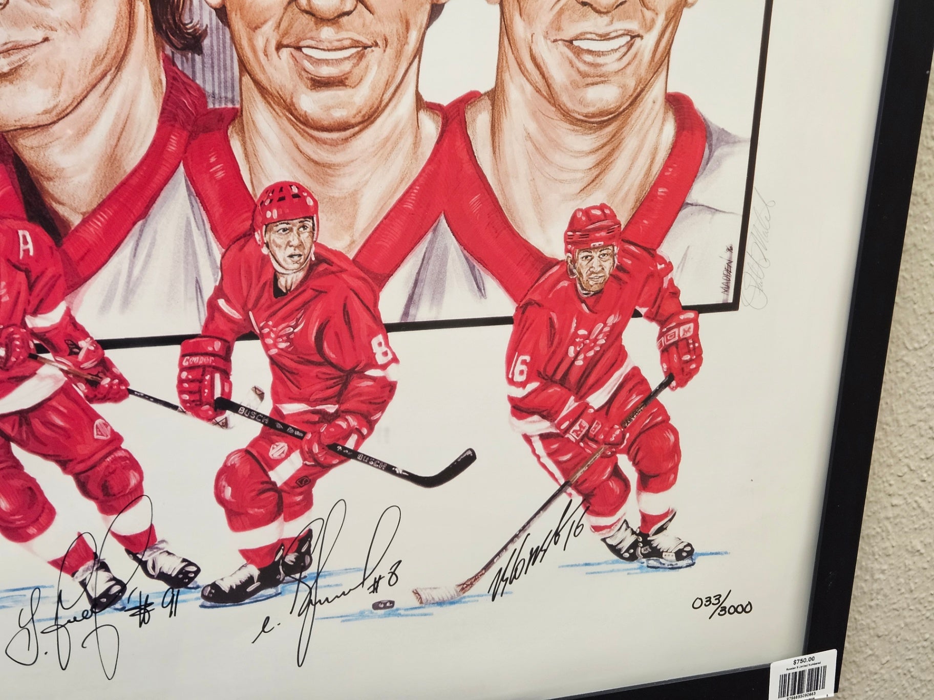 The Russian Five: A Revolution in Hockeytown Limited Edition Signed Lithograph - No. 33 of 3,000