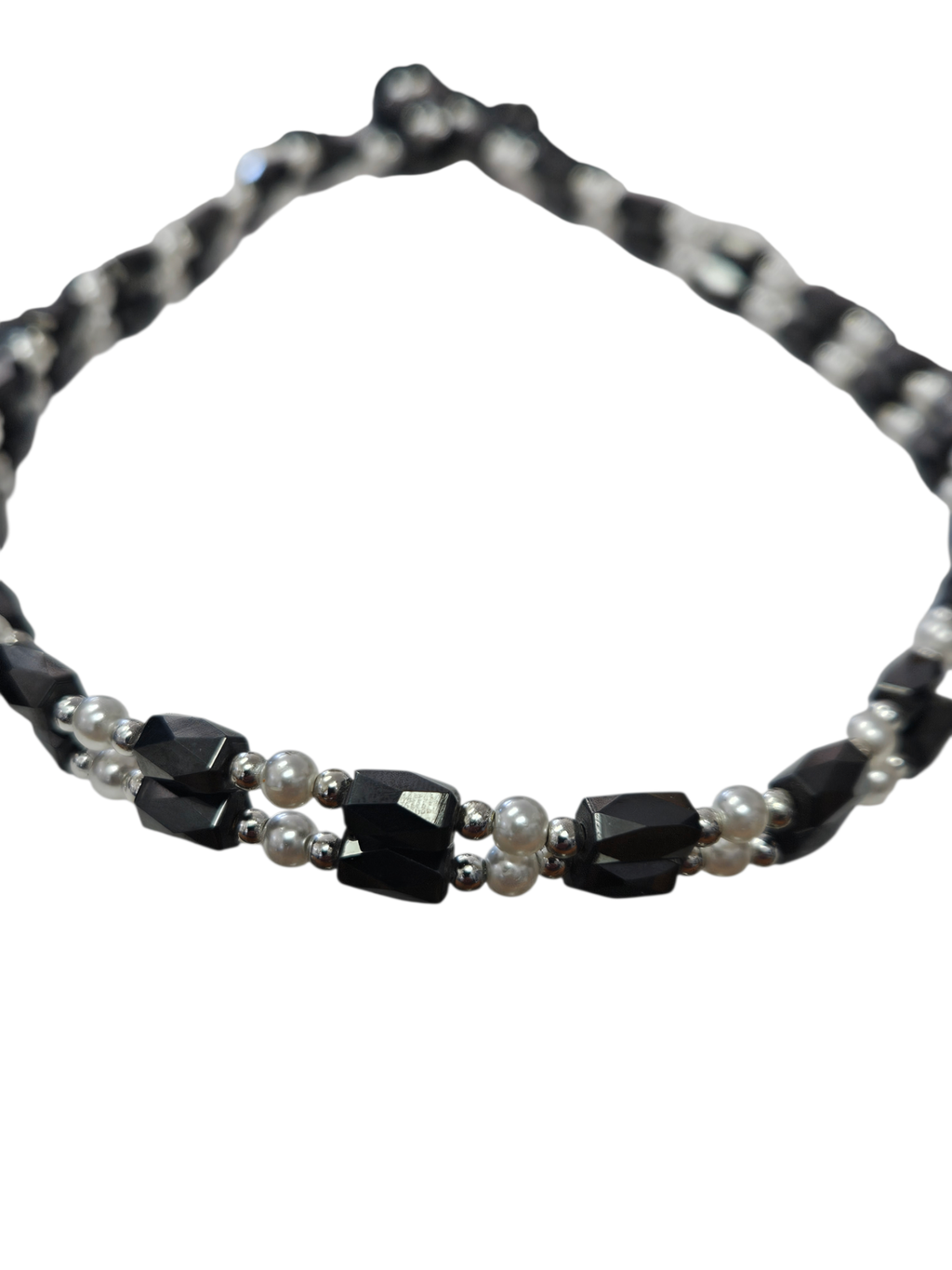 Art Deco Inspired 3-in-1 Magnetic Hematite Wrap