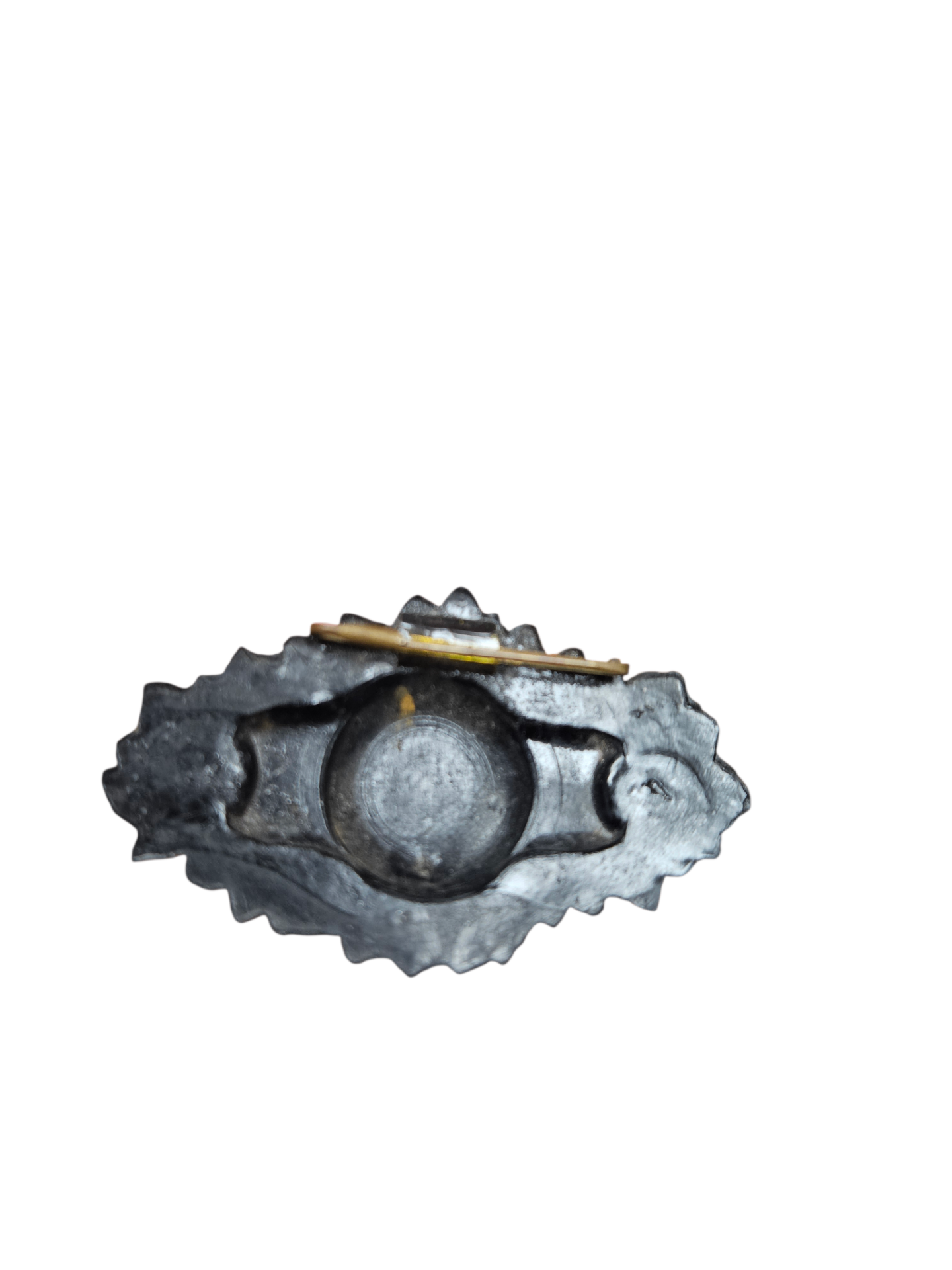 Antique Victorian Floral Mourning Brooch (c. 1870-1880)