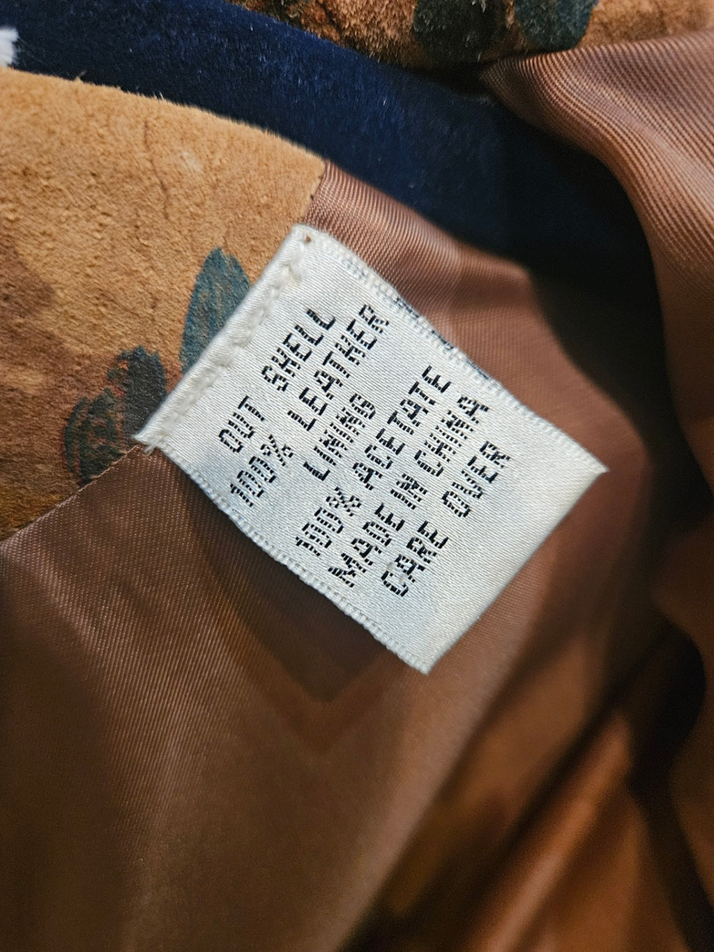 Vintage VS2 Floral Suede Mandarin Jacket